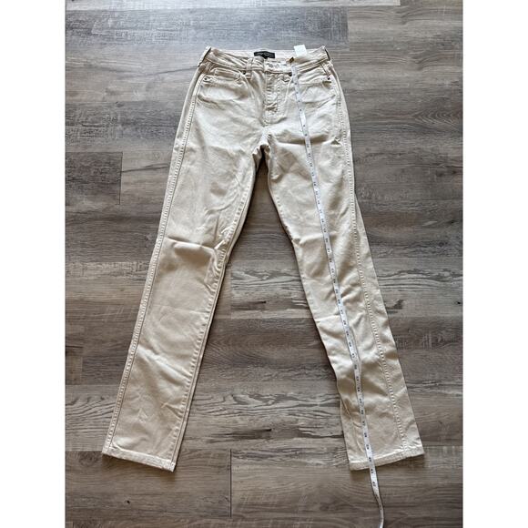 Banana Republic Pants - Banana Republic Factory Women 24/00 TALL Beige High Rise Straight Chino